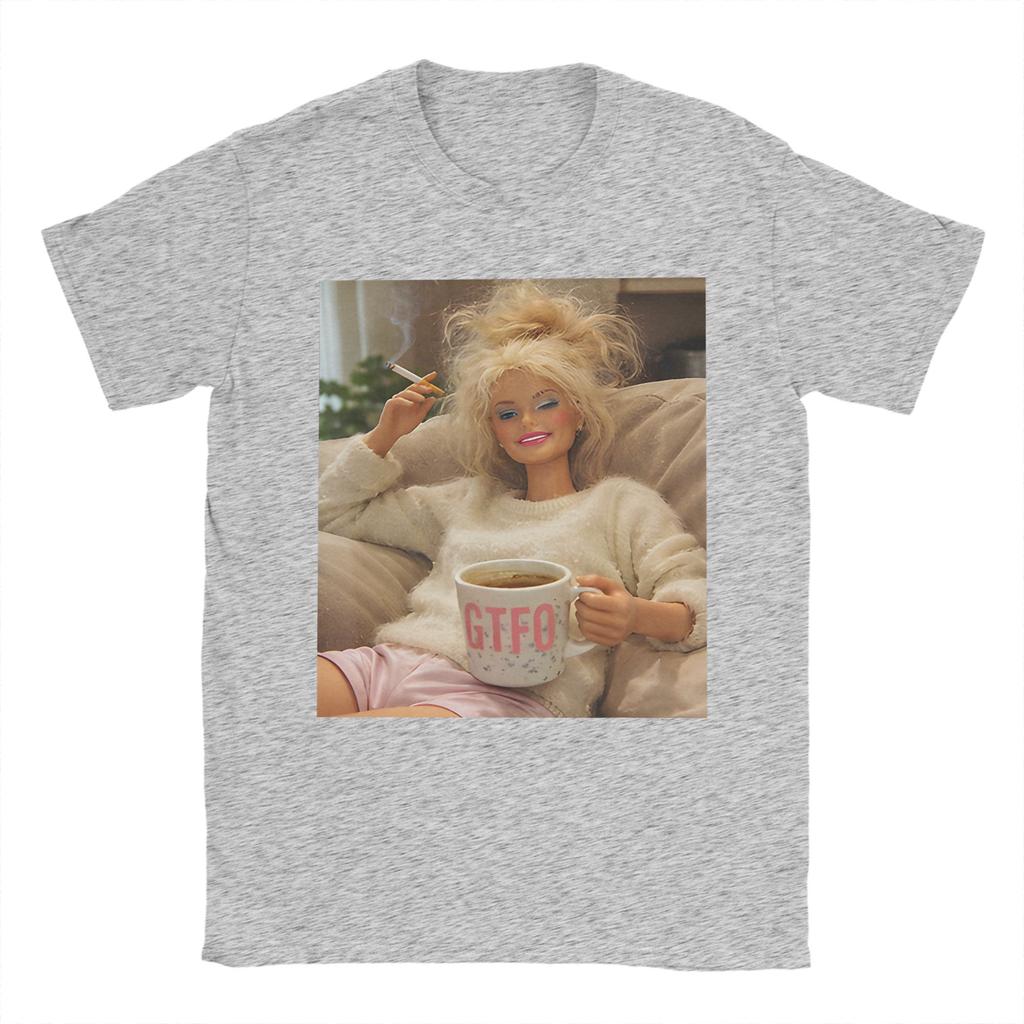Funny Disgusting Doll Face Smoking Meme TShirt Men Funny Pure Cotton Tees Round Neck Short Sleeve T Shirt Gift Idea Clothing