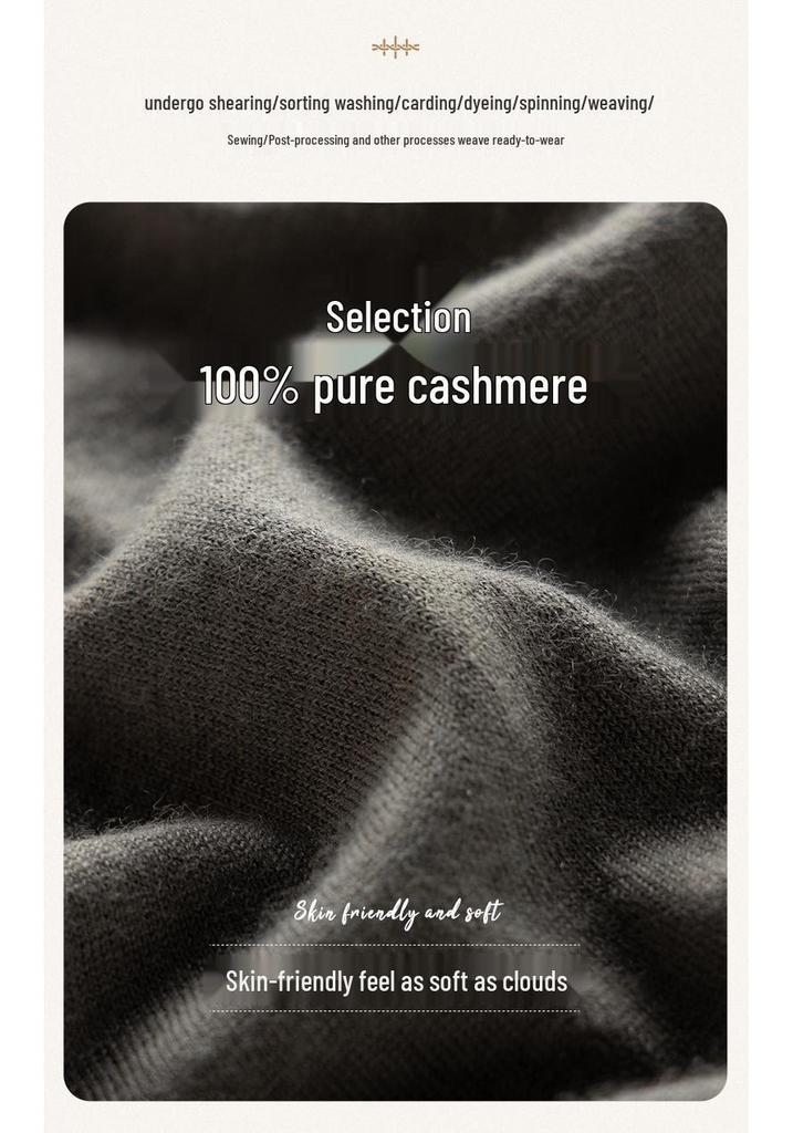 Women's Cashmere Short-Sleeve Pullover with Batwing Sleeves & Mid-Length Skirt - Autumn/Winter Collection