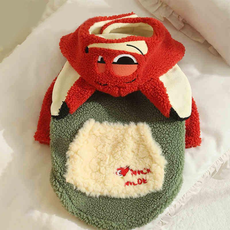 

Dog Clothes Spring and Fall Models Cartoon Puppy Teddy Small Dogs Medium-sized Dogs Bichon Frise Corgi Pet Clothing XS зелений