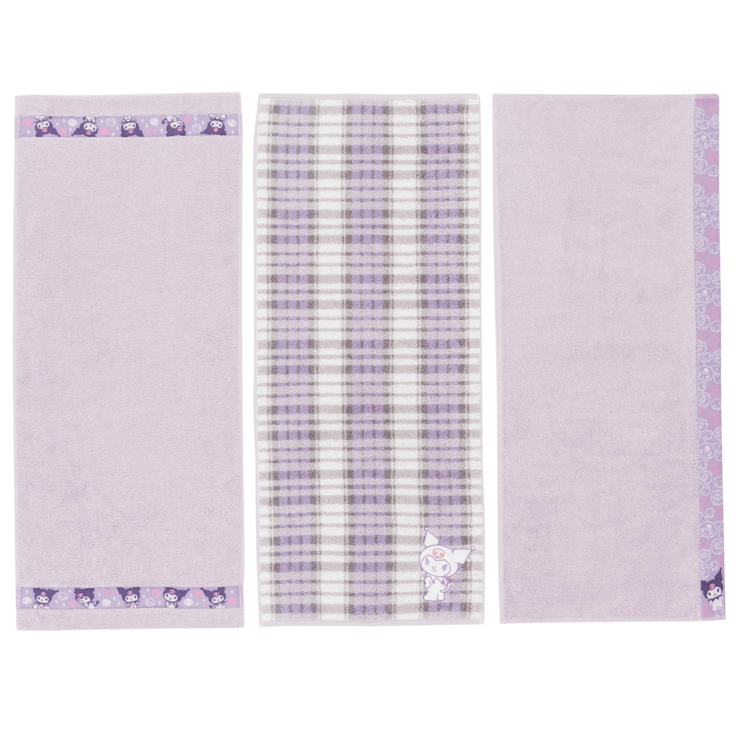 

Полотенце Лаборатория Куроми Лицо Низкий Sanrio Япония Технология [Персонажи Sanrio] #meet Полотенца, Набор из 3 штук, Пушистый, Высокая впитываемость, 100% хлопок,