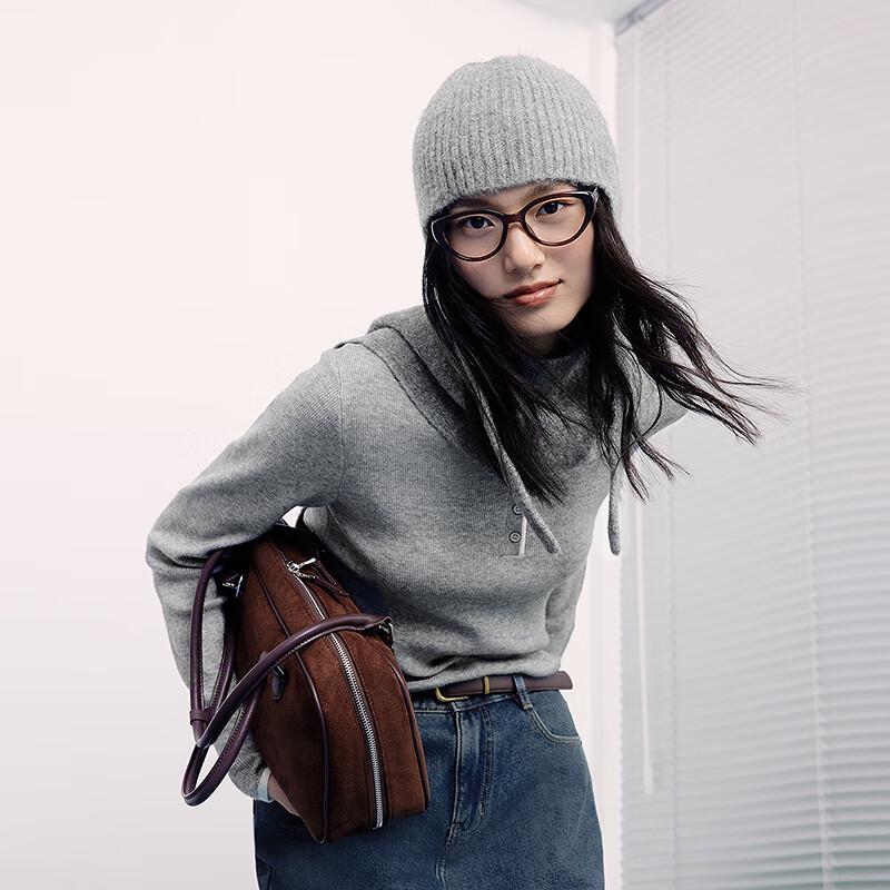 

Ledin Women s 7-Day Henry Collar Slim-Fit Knit Top L