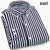 Men's Shirt Long Sleeve Shirt Men's Casual Shirt Men's Striped Polyester Men's Inch Shirt