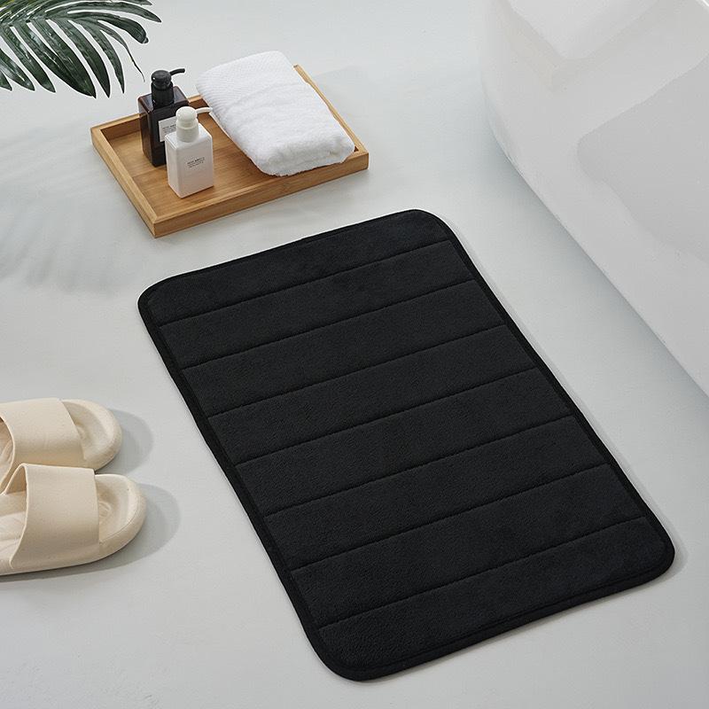 Thickened Bathroom Absorbent Floor Mat, Toilet Toilet Door Non-Slip Mat, Household Coral Fleece Absorbent Quick-Drying Floor Mat