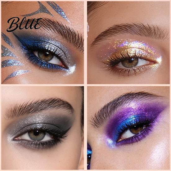 Fade-resistant Eye Shadow Patch Self-Adhesive Fast Makeup Stickers Waterproof Party Patch Glitter Fake for Festival Prom Smudge-proof