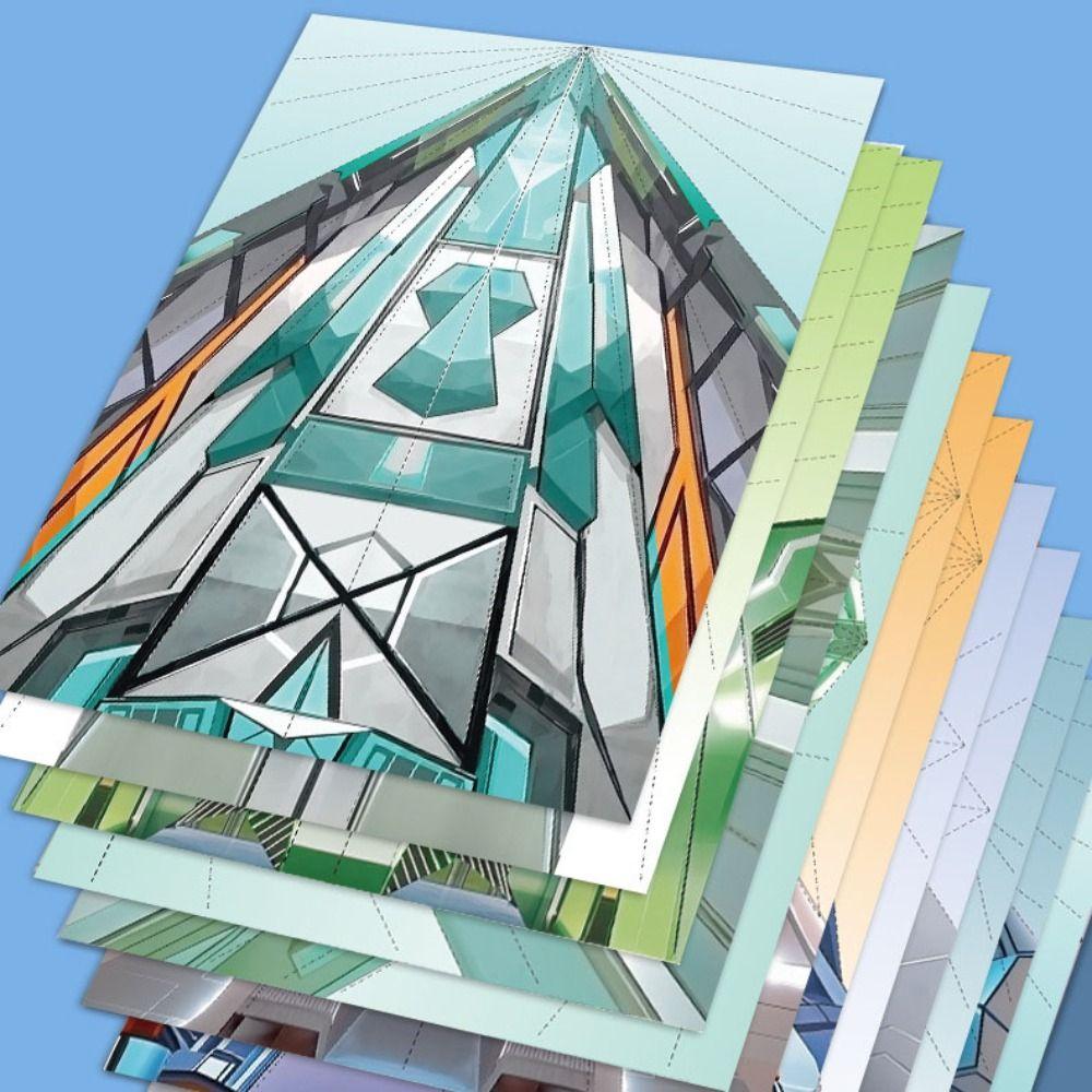 Papier Handgefertigtes Flugzeug Origami Kunst Lernen Vielseitiges Papierflugzeug Spielzeug Jungen Baby Mädchen