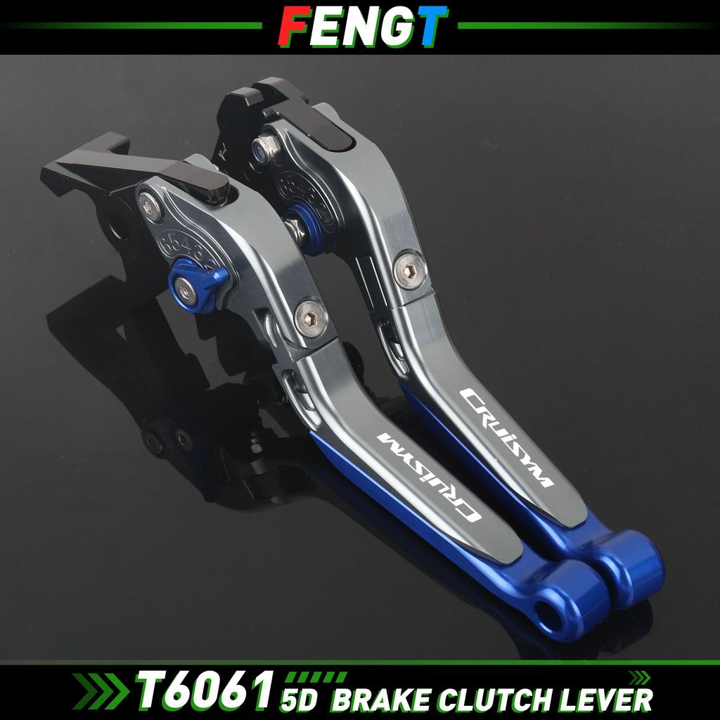 For SYM CRUiSYM 125/250/300/150X 2020-Present Motor Clutch Lever Brake Lever Set Adjustable Folding Handle Levers CRUiSYM300