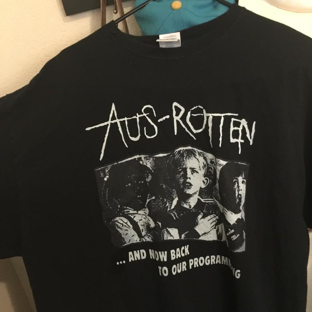 

SALE Aus Rotten Crust Band T Shirt Fair brand new black shirt Unisex T-Shirt XL