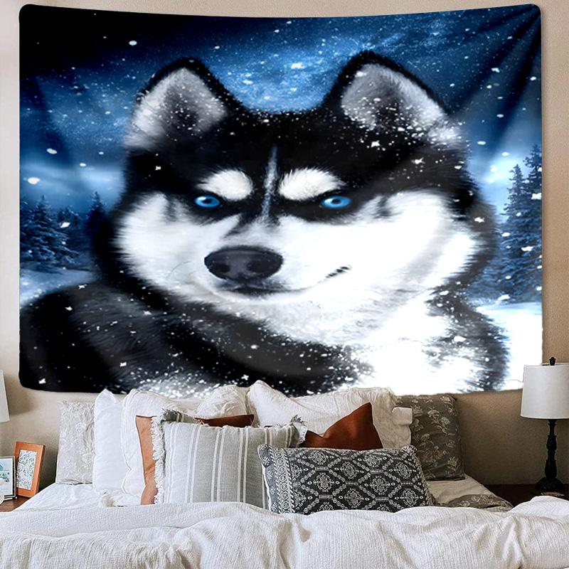 Diverse Dog Breeds Collage Tapestry Room Decoration Wall Hanging for Living Room Bedroom, Dormitory, Birthday and Christmas Gifts