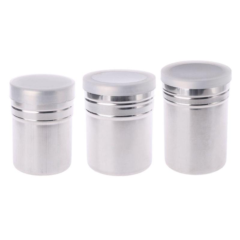 qingqingR Stainless Steel Mesh Flour Sifter Icing Sugar Salt Dredger Chocolate Powder Shaker 3 Sizes qingqingR Stainless Steel Mesh Flour Sifter Icing Sugar Salt Dredger Chocolate Powder Shaker 3 Sizes