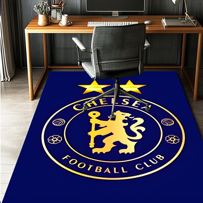 Chelsea F.C Pattern Rug, Indoor/Outdoor Mat, for Picnic, Gameroom, Bedroom, Office, Living Room, Home Decor Carpet, Birthday Gift