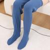 Baumwoll-Langbeinwärmer für ältere Menschen, rutschfeste Sohlen, leicht anzuziehen, bequeme Socken für den Heimgebrauch im Winter