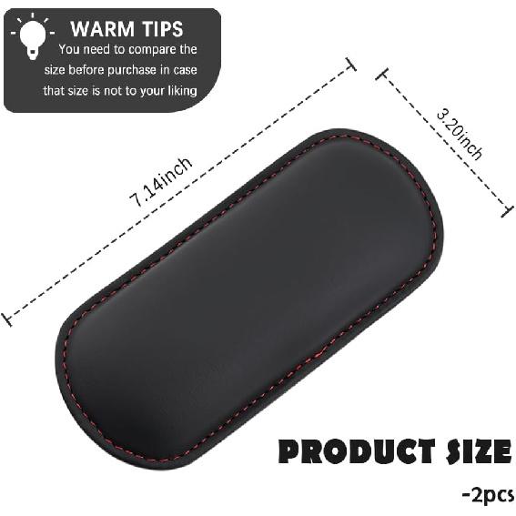 2PCS Car Door Armrest Pads,Soft Leather+Memory Foam Car Knee Pads For Arm Support&Protect Elbow And Knee,Universal Car Elbow Pads Car Accessories