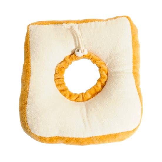 Plush Toast Cat Cone Collar Adjustable Anti-Bite Lick Wound Healing Recovery Collar Avocado Shape Kitten Elizabethan Collar Pet Supplies M