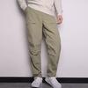 Converse Casual Pants Men's Light Gray Green Moderate Straight Fit Pants 10021100-A04