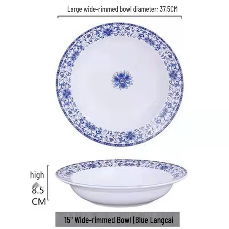 Retro Palace Style Ceramic Serving Bowl