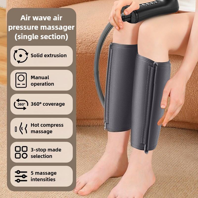 360° Coverage Leg Massager Air Pressure Calf Massager Hot Compress Pain Relief Improve Circulation Calf Massage Machine
