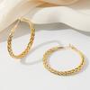 New 3cm-6cm Large Circle Simple Earrings Niche Ear Jewelry