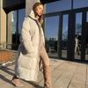 Winter Warm Coat for Women Windproof Hooded Long Jacket With Pockets Women's Full Zip Padded Coats Casual Warm Quilted Thick Jackets Outwear