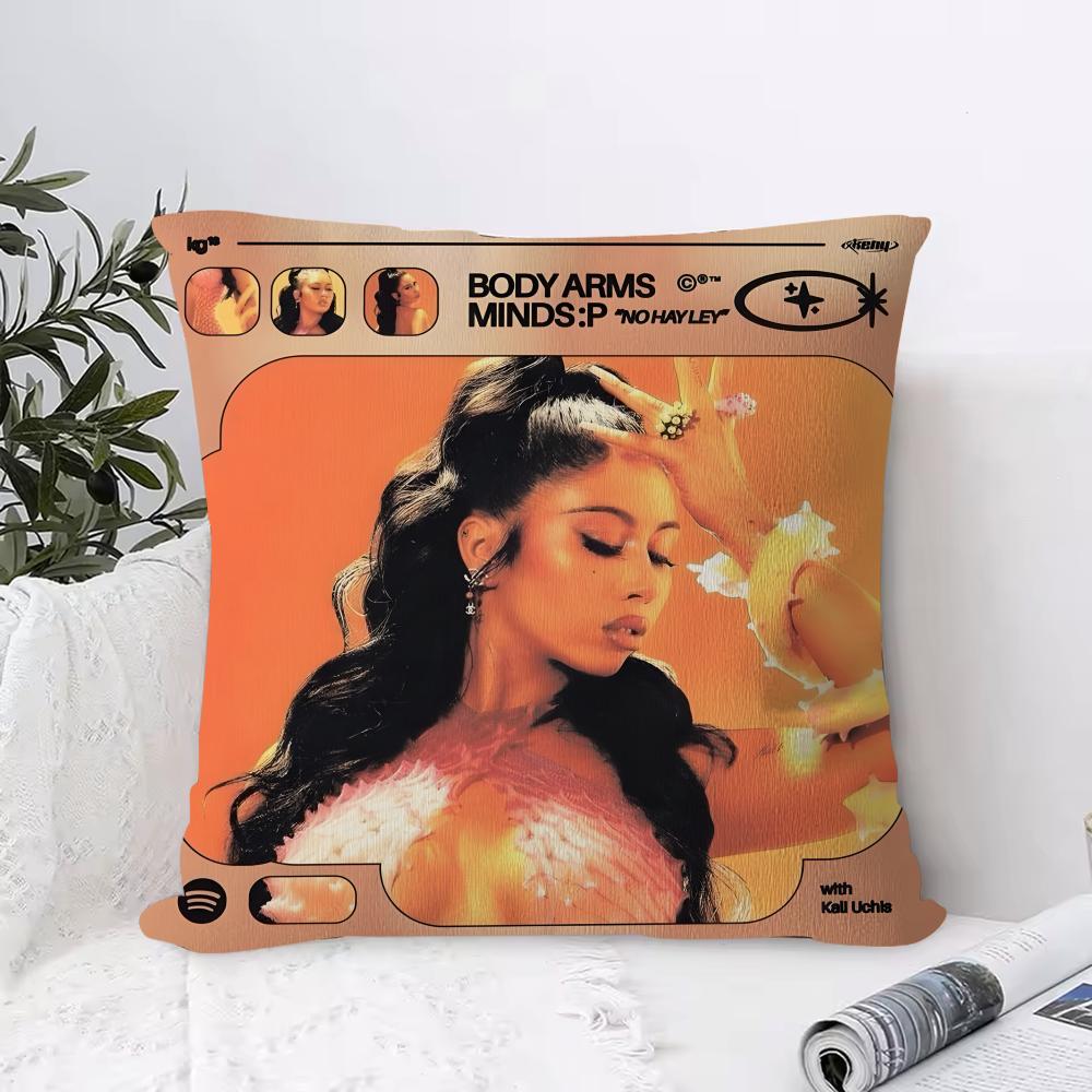 

Album Cover K-Kali U-Uchis Pillow Case Ultra Soft Skin Friendly Fabric Cloud Like Comfort & Concealed Zipper 12x12Inch