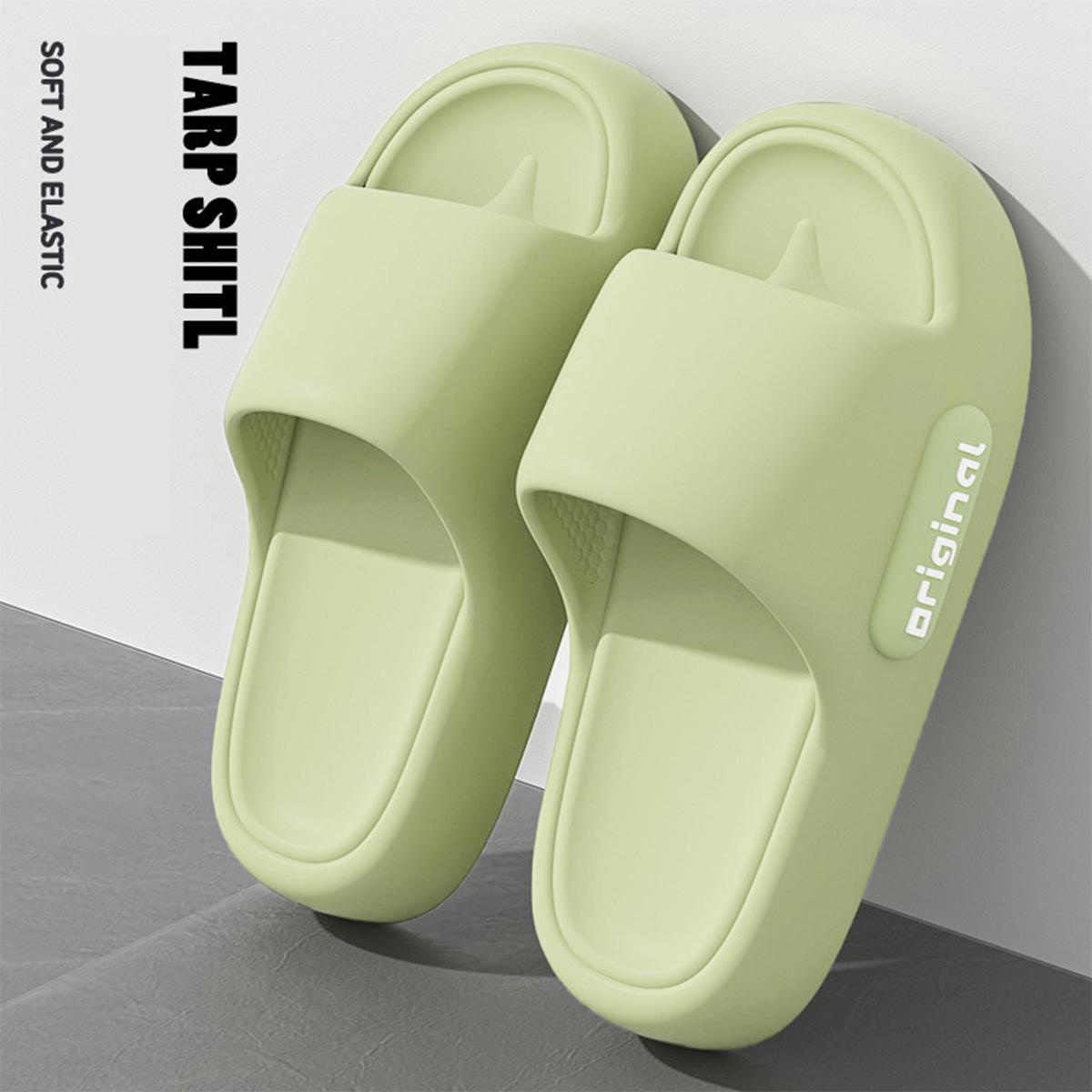 

Женские сандалии и тапочки для отдыха на открытом воздухе: Толстая подошва из ЭВА, нескользящая и без запаха, для использования в помещении и ванной комнате 36-37