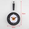 Creative Frying Pan Wall Clock for Contemporary Home Decor
