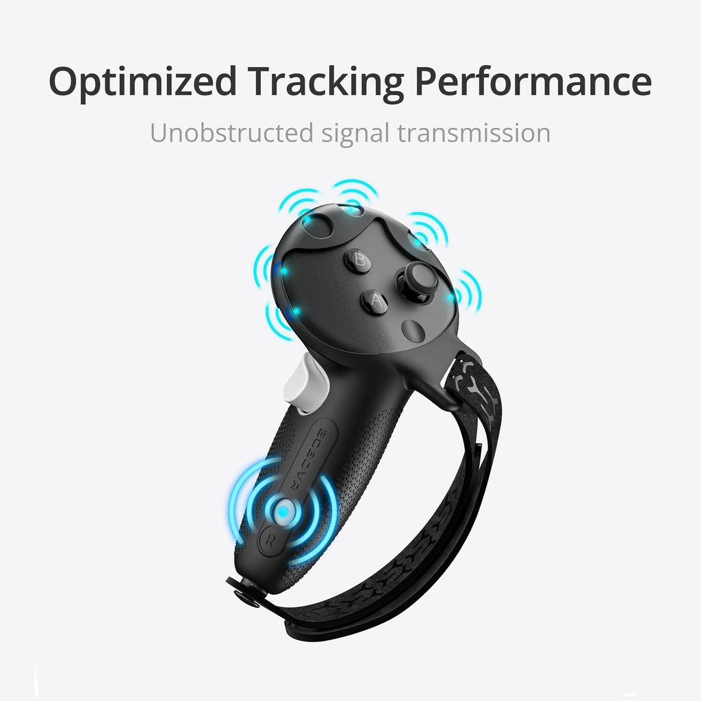 BOBOVR G3 For Meta Quest 3/Quest 3S Controller Silicone Protective Grip Cover Set with Adjustable Knuckle Strap