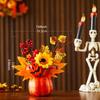 Autumn Pumpkin Sturdy Table Centerpiece Thanksgiving Artificial for Mantel, Fireplace, Desk,