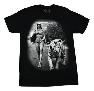 Get Down Art Mens Glamour Tiger By Daveed Benito Shirt New