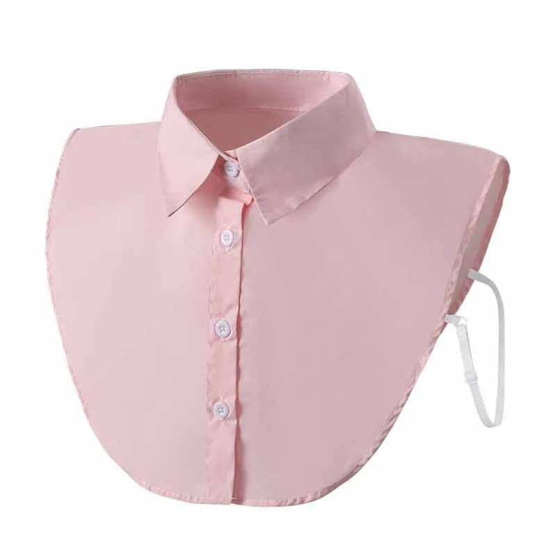 Damska Bawełniana Sztuczny Kołnierzyk Męski Unisex Formalny Garnitur Styl Połowy Koszuli Sztuczny Kołnierzyk Odpinany Na Guziki Dziewczęcy Odpinany Kołnierzyk