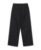 MILLO WOMEN Double Knee Cotton Loose Pants [Black]