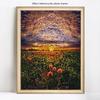Diamond Painting Sunrise Grassland Full Display Diamond Embroidery Full Round Cross Stitch