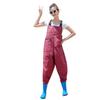[YMSTco] Women's Chest Waders, Cute and Stylish, with Shoulder Straps, Waterproof, Injury Prevention, Fishing Suit, for Fishing and Clam Digging, with