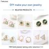 20PCS/lot 3mm/4mm/5mm 14K Gold Plated Charms Pendants for Necklace Bracelet Jewelry Making Charm DIY Fittings
