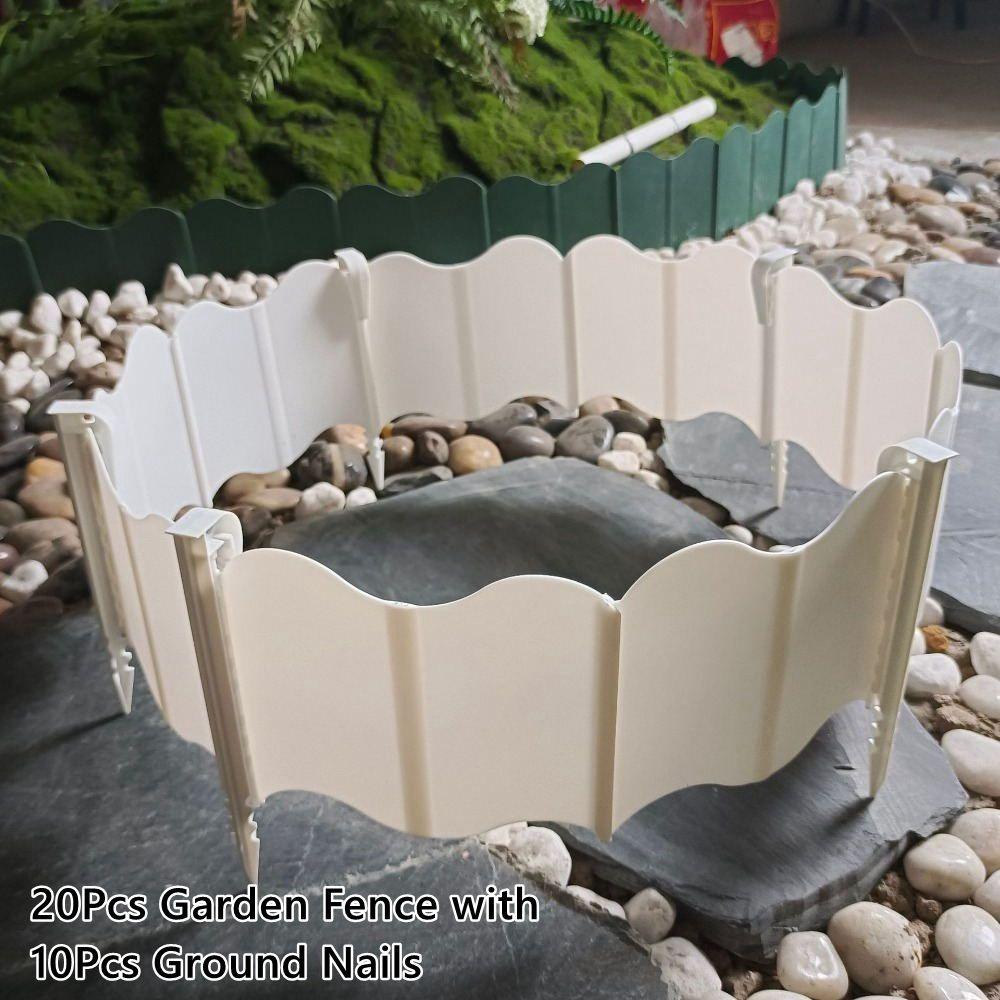 

Декоративный ландшафтный забор-бордюр для сада, ландшафтный бордюр, декоративная заборная доска 20PCs White