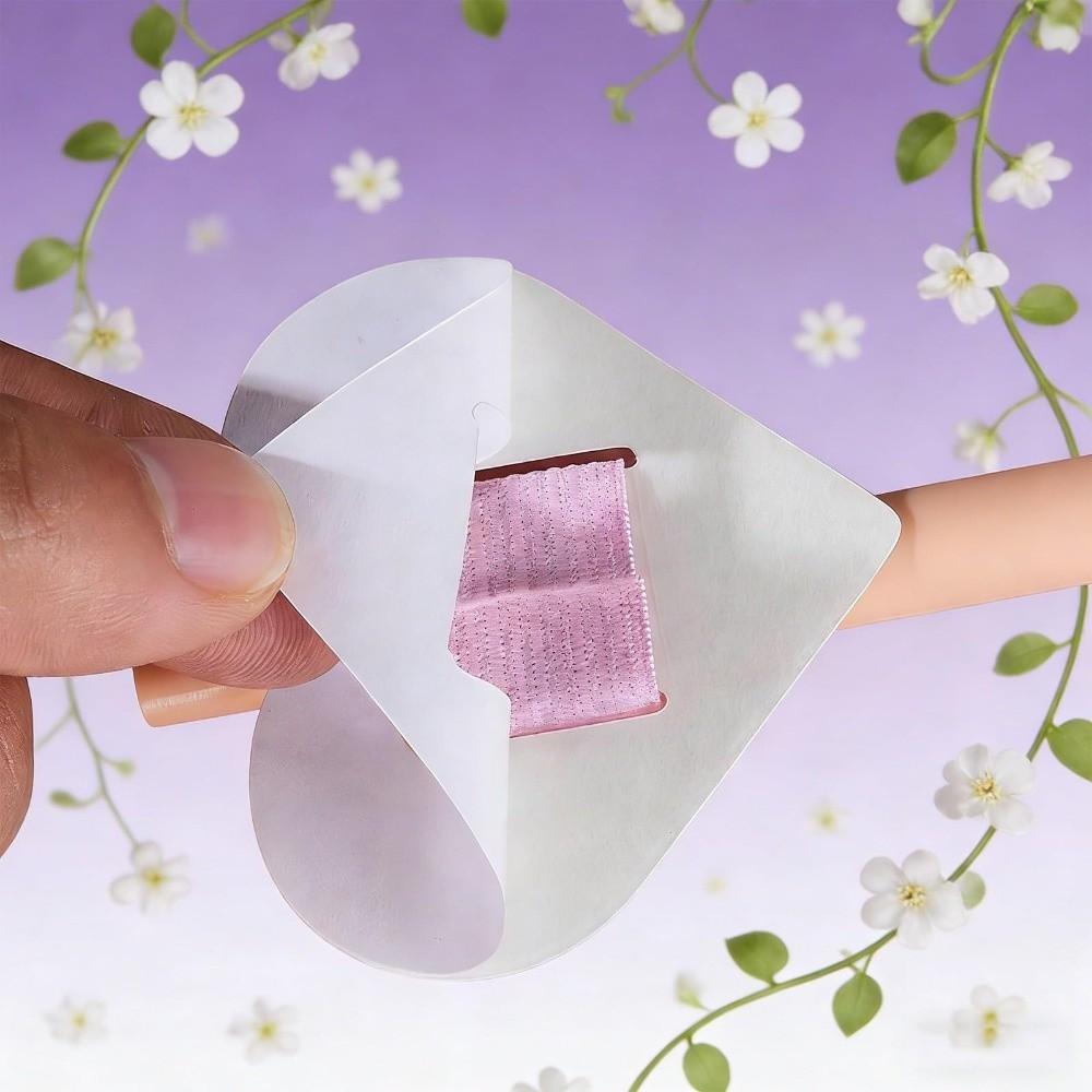 Circle Hair Band Pad Heart With Elastic Band Self-Adhesive Pen Clip Not Easy Fall Off Leather Decorative Hair Band