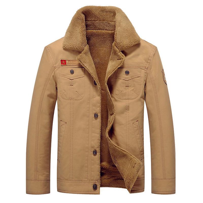 Men's Winter Casual Plus Velvet Thickened Jacket