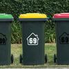 Trash Can Dustbin Number Sticker Self Adhesive Wheelie Bin Stickers Garage Decals Diy Free Combination Weatherproof