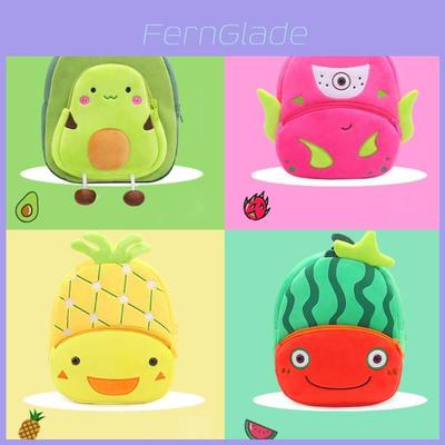 Lovely Cartoon Fruit Backpack For Kids 2-4 Years Old Plush Shoulder Bag Direct Sale Factory