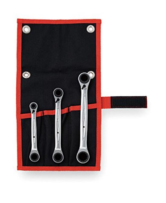 

TONE 4WAY ratchet box wrench set RMW300 Black Contents: 3 items