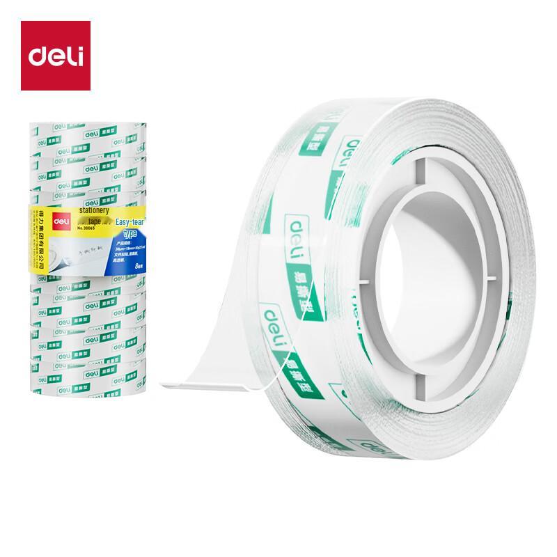 Deli Easy Tear Transparent Stationery Tape