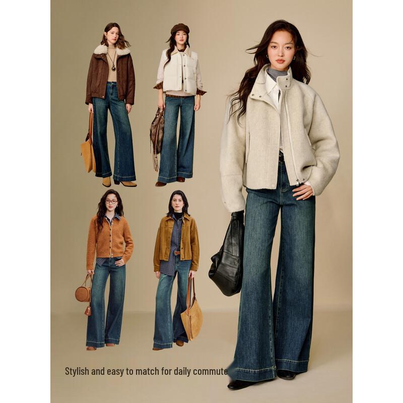 Inman Retro Flared High-Waist Jeans