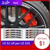 CEZ1 2025 Hot 4/8pcs AMG Car Hub Wheel Cover 3D Car Stickers Aluminum Alloy AMG Stickers Wheel Cover Badge Stickers Aut