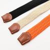 Men and Women Pin Buckle Canvas Belts, Thin Elastic Elastic Belts, Young Students Knitted Canvas Belts