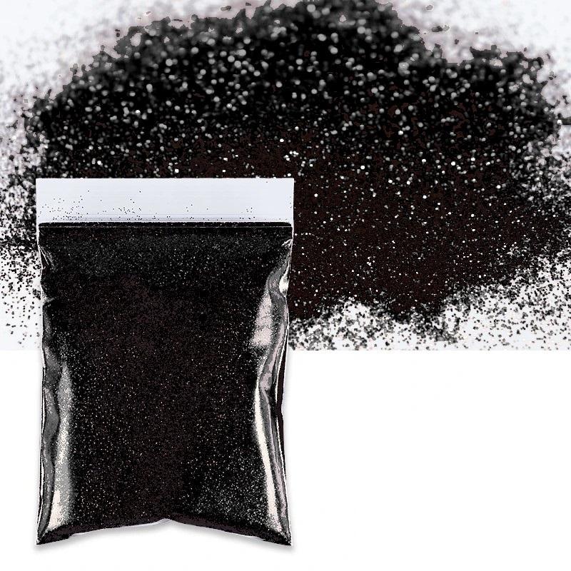 

50 г/Пакет Голографический Лазерный Сверхмелкий Глиттер Ослепительная Пудра для Ногтей DIY Художественные Поделки Смола Тамблер Украшения Блестящий Глиттер 50g-1.76oz чёрный