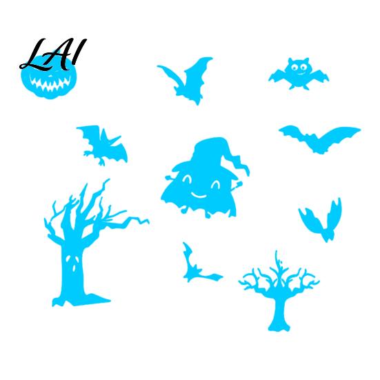 Night Glowing Party Supplies Halloween Glow In The Dark Wall Stickers Luminous Decals with Ghost Spooky Decorations for Home Castle Pumpkin