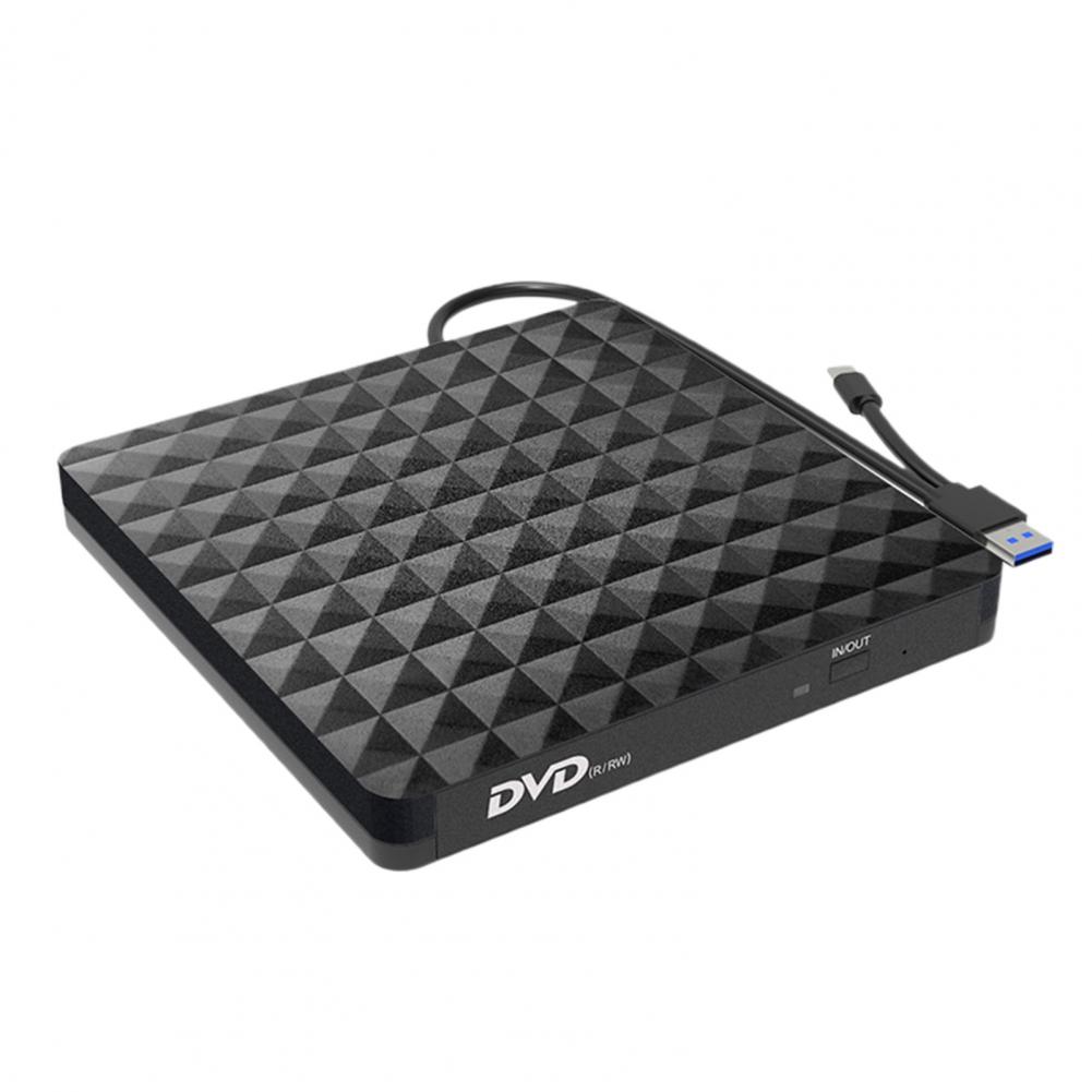 Reliable External Drive  High Reading Speed Anti-vibration External DVD Drive  External USB 3.0 Compact Disk Drive