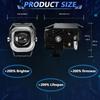 Motorcycle LED Driving Fog Lights, 60W 4000LM 4 Lighting Modes LED Auxiliary Lights IP68 Waterproof