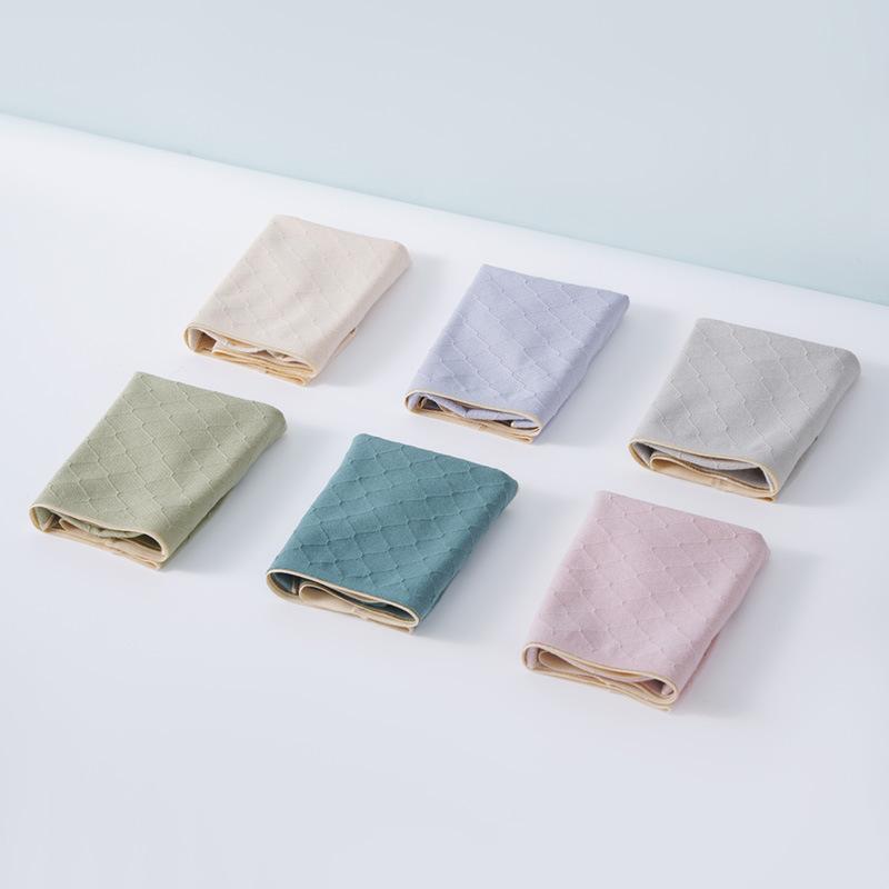 4 Teile/satz Süße Mädchen Einfarbig Slips Bequeme Atmungsaktive Baumwolle Nahtlose Hohe Taille Höschen Große Größe Casual Unterhosen