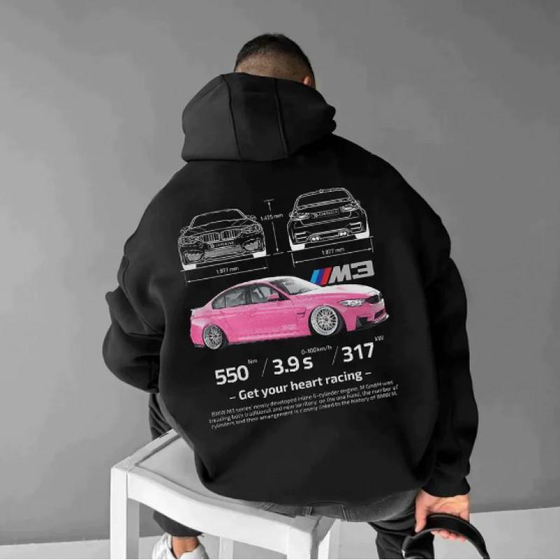 Oversized Gothic Hoodie Long Sleeve Harajuku Sweatshirt Unisex Vintage Hip Hop Winter Top