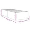 VidaXL Bed Frames Without Mattress Dark Grey 80x200 Cm Fabric 3284688